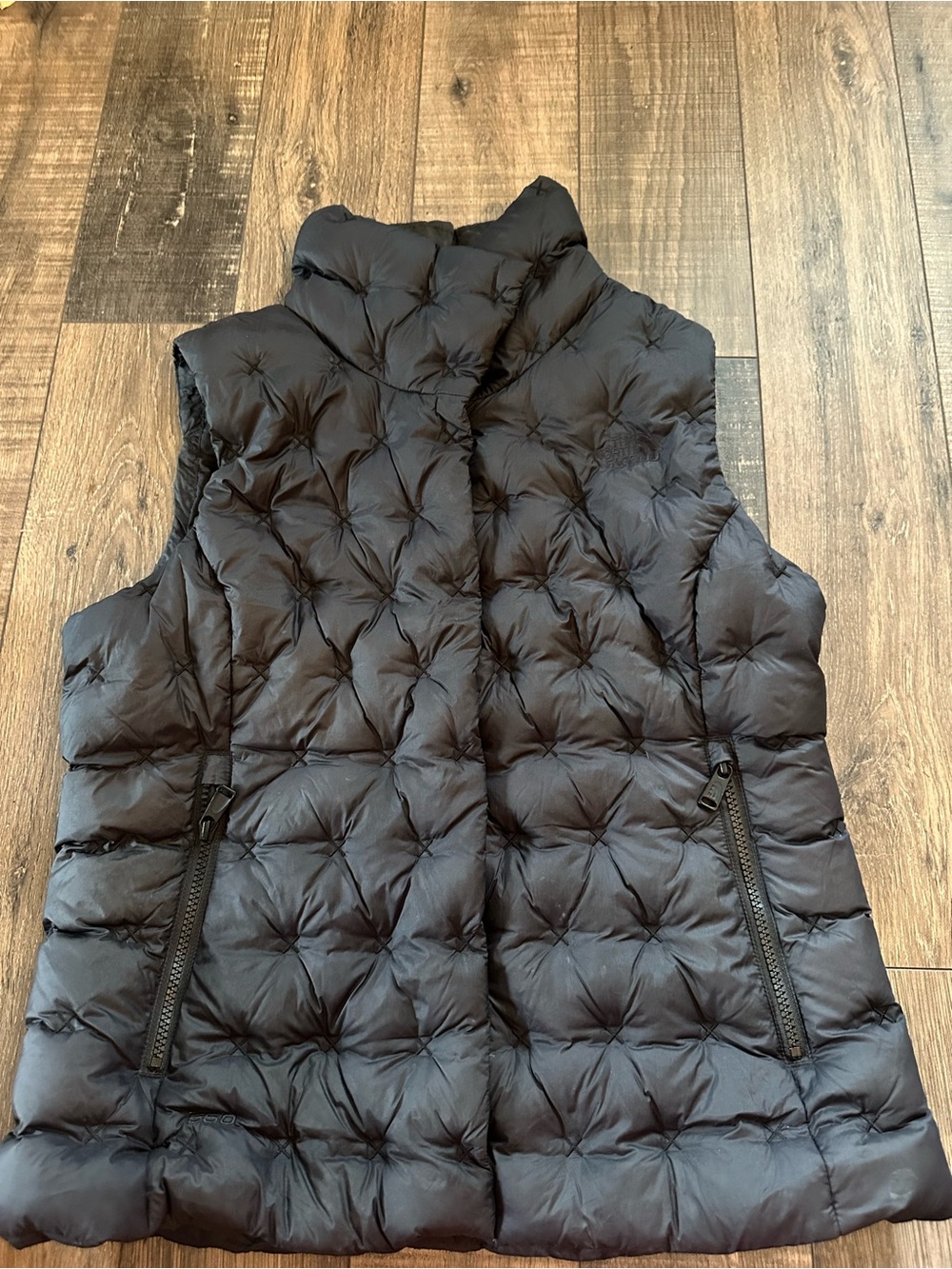 The North Face Vest Womens 550 Down Puffer Insulated Black Size Medium